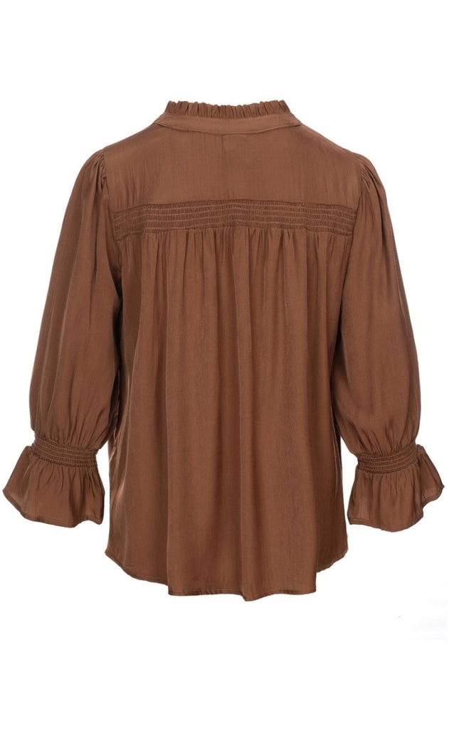 Luxzuz Bluse - Aino - Toffee