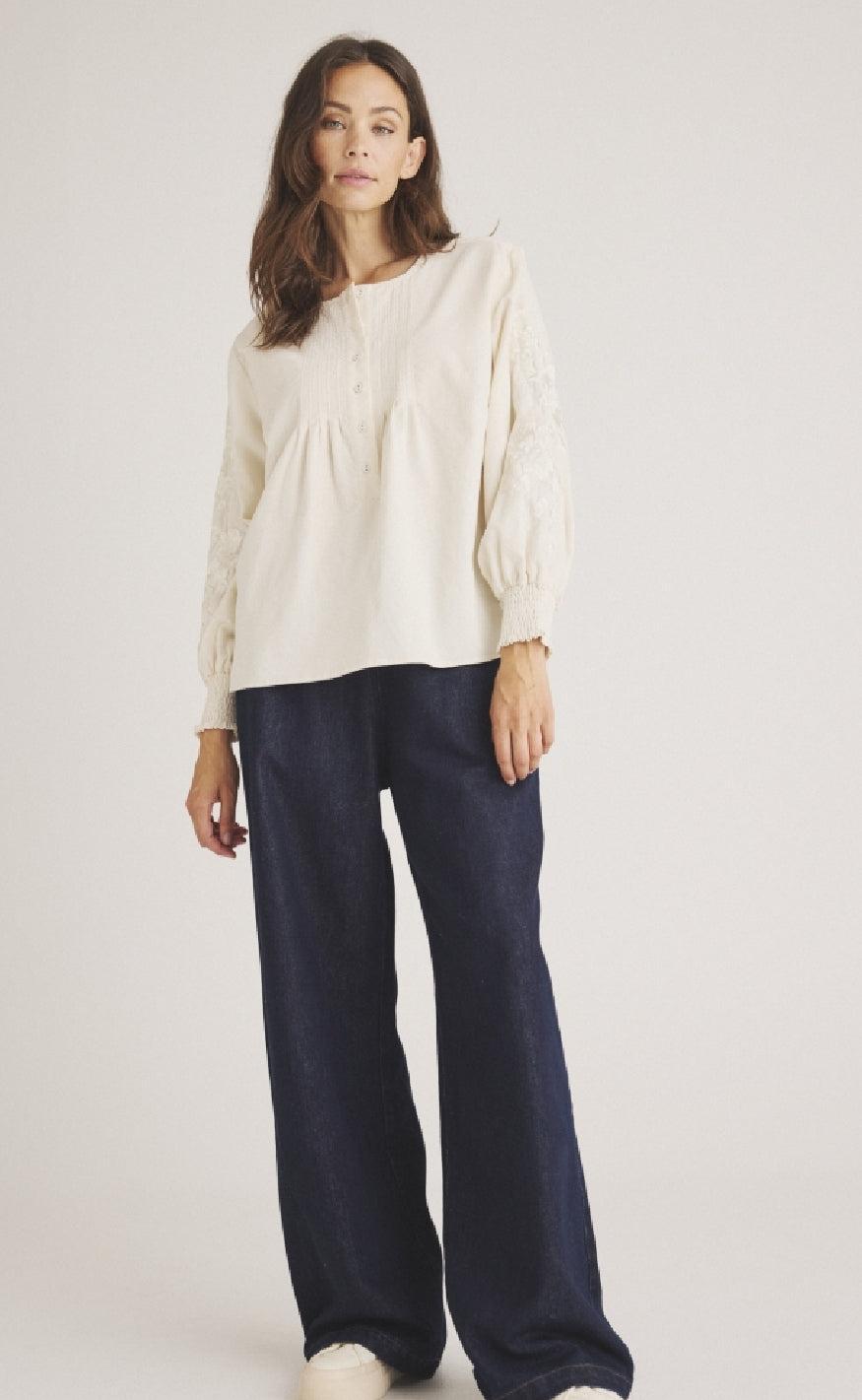 Luxzuz Bluse - Aliena - Coconut Milk