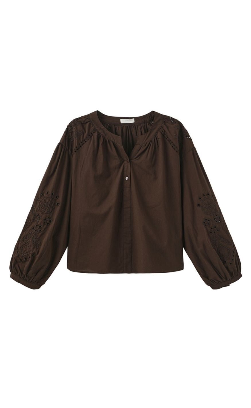 Luxzuz Bluse - Alis - Dark Brown