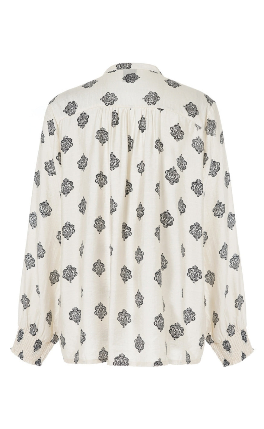 Luxzuz Bluse - Ansigata - Coconut Milk