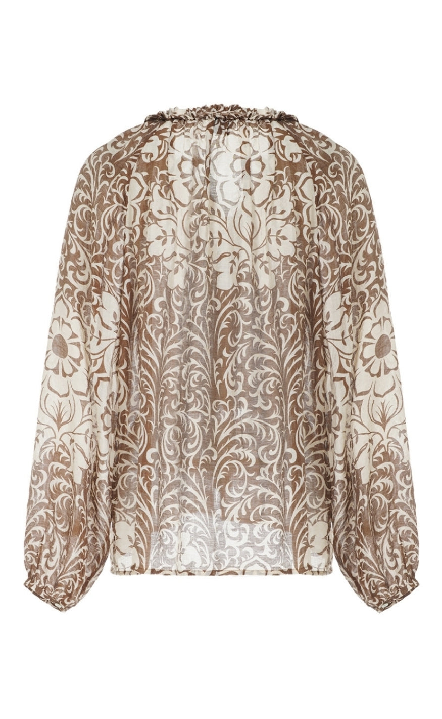 Luxzuz Bluse - Chalina - Cocoa Brown
