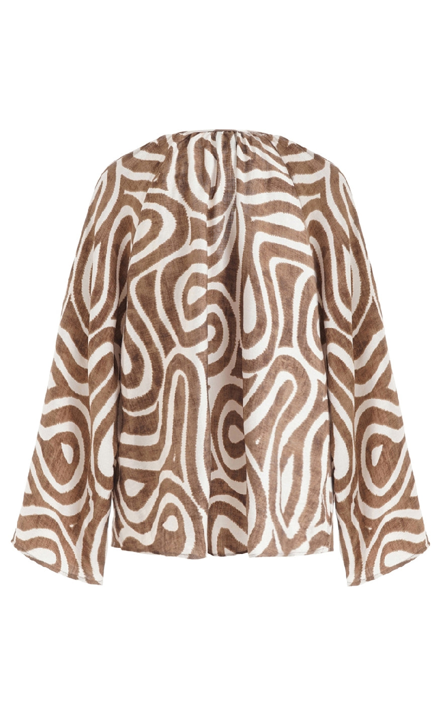 Luxzuz Bluse - Eivoa - Sepia