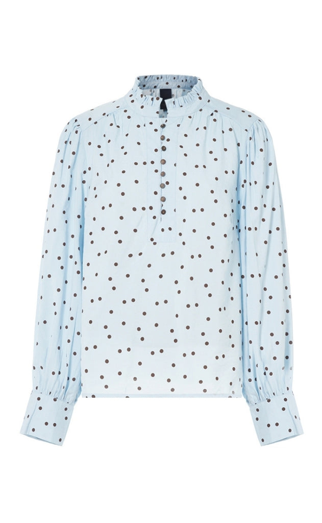 Luxzuz Bluse - Flow - Blue Fog