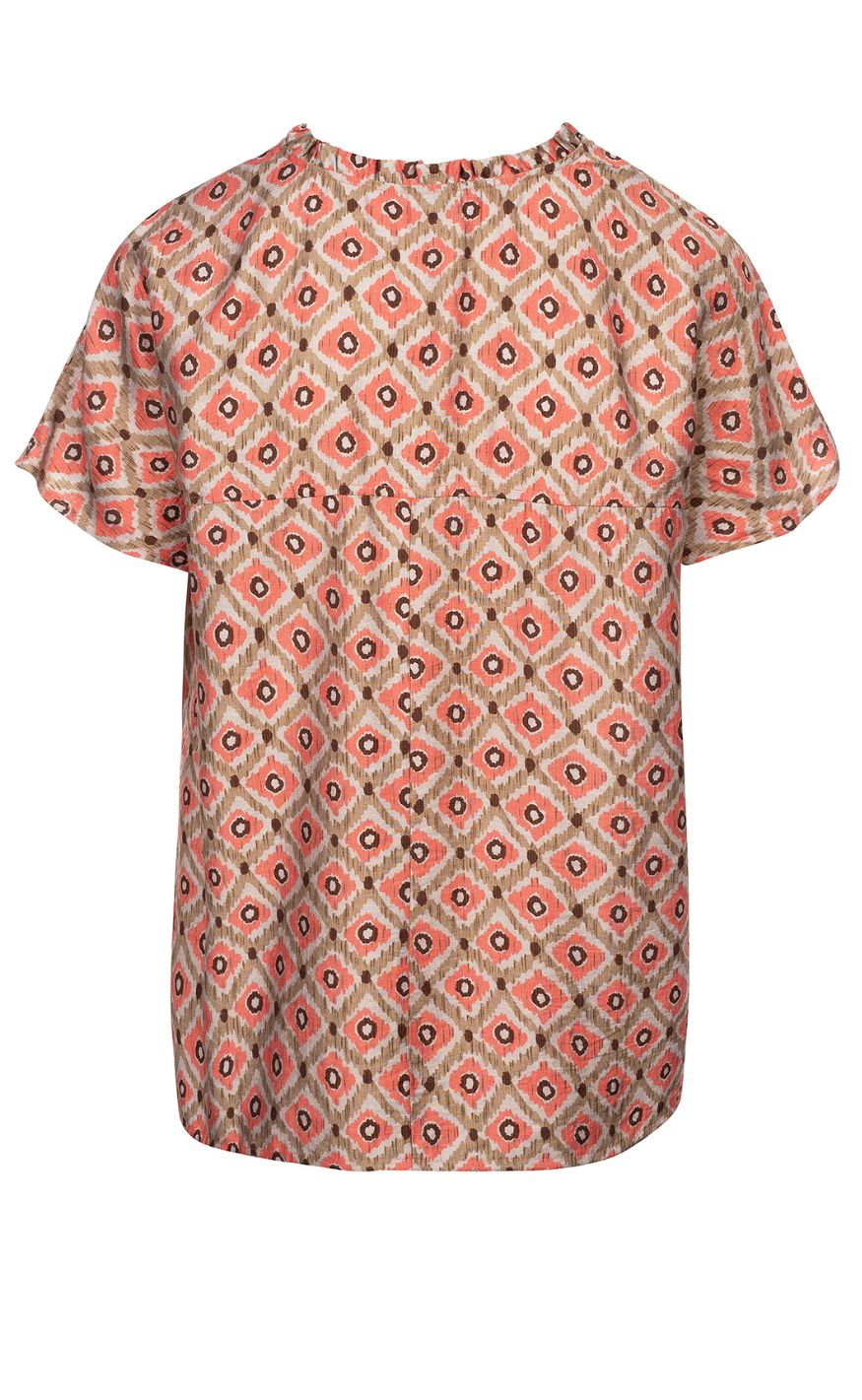Luxzuz Bluse - Maritoana - Hot Coral