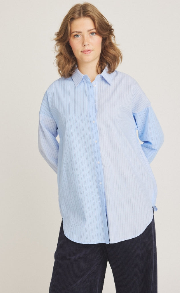 Luxzuz Bluse - Mixie - Bell Air Blue
