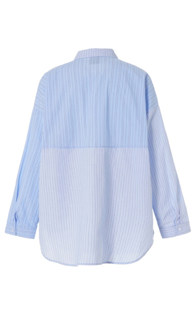 Luxzuz Bluse - Mixie - Bell Air Blue