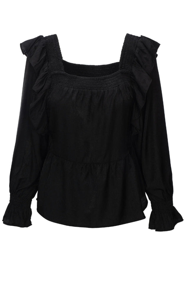 Luxzuz Bluse - Rufsana - Black