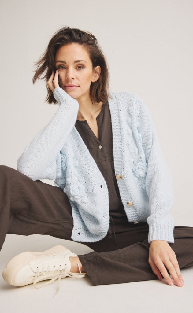 Luxzuz Cardigan - Bendie - Baby Blue