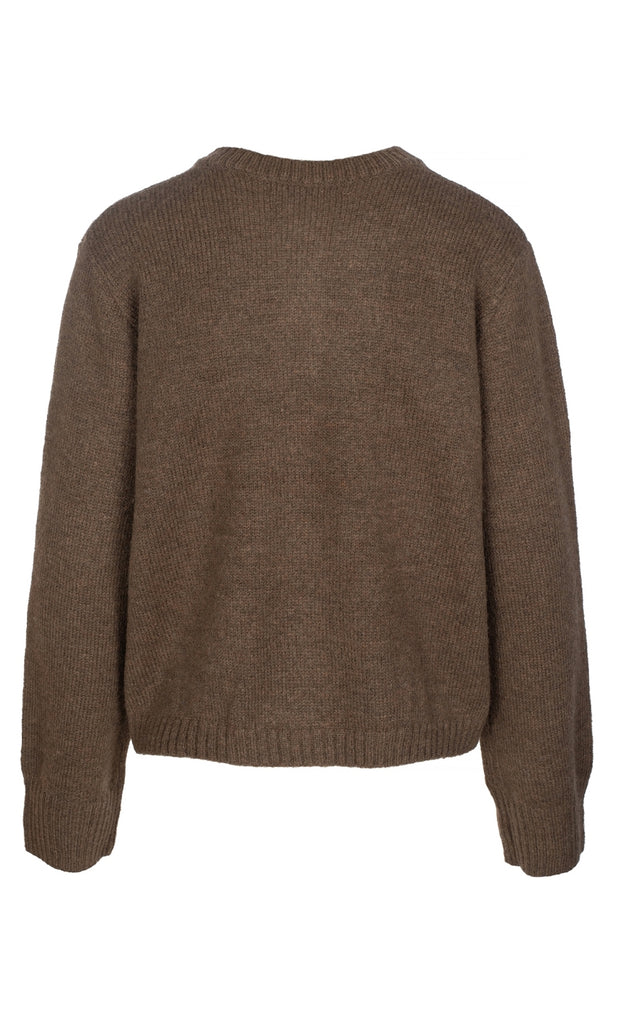 Luxzuz Cardigan - Elida - Cocoa Brown