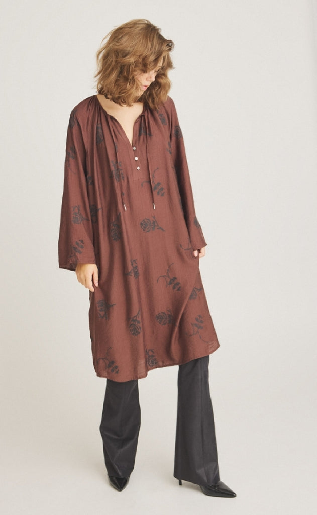 Luxzuz Kjole - Eivor - Suitcase Brown