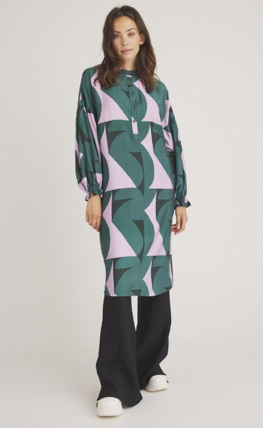 Luxzuz Kjole - Maritola - Jungle Green