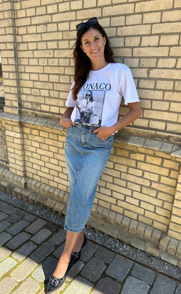 Luxzuz Nederdel - Jeansana - Faded Denim