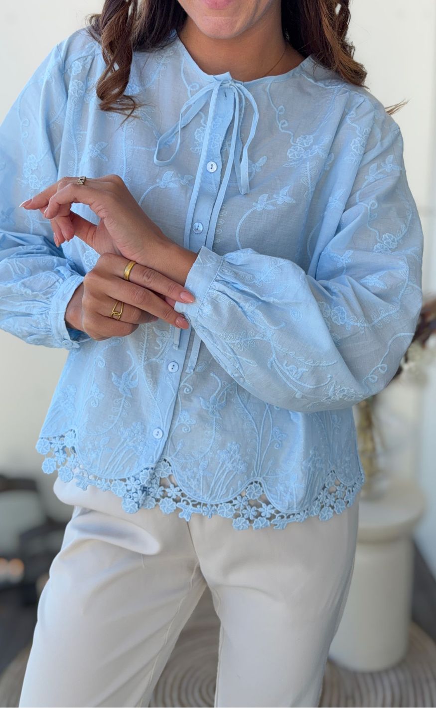 Luxzuz Skjorte - Alvild - Chambray Blue