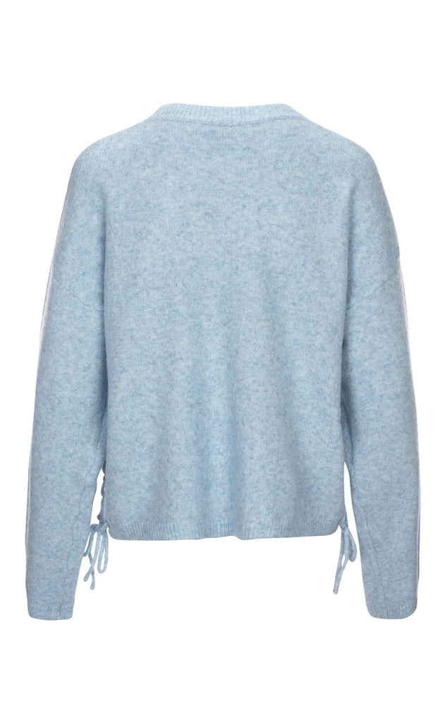 Luxzuz Striktrøje - Albertine - Chambray Blue