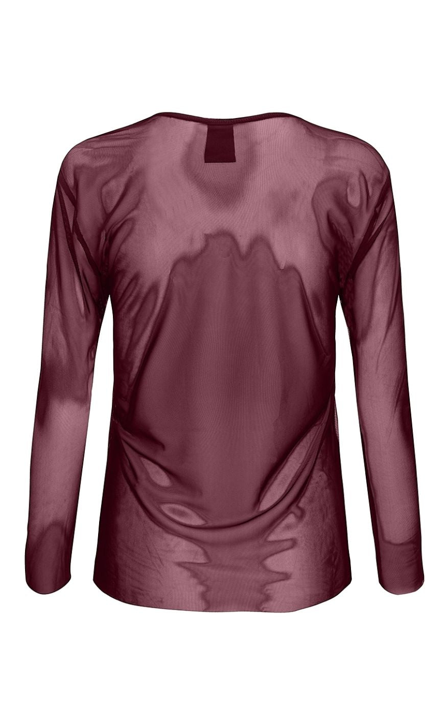 Luxzuz T-Shirt - Sigborg Mesh - Burgundy