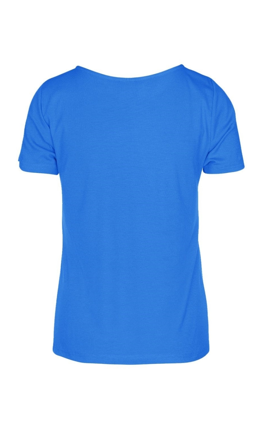 Luxzuz T-shirt - Klaudine - Brilliant Blue