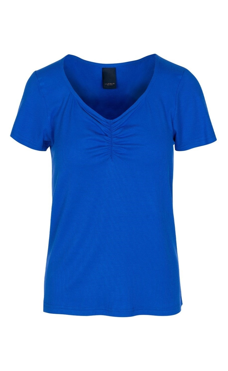 Luxzuz T-shirt - Klaudine - Dazzling Blue