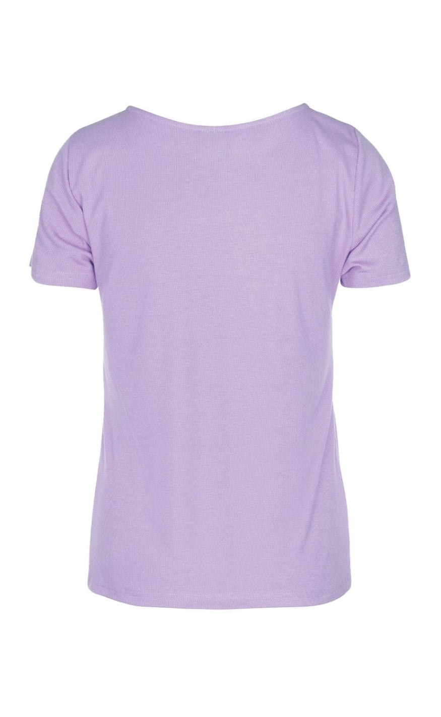 Luxzuz T-shirt - Klaudine - Lilacs Bloom