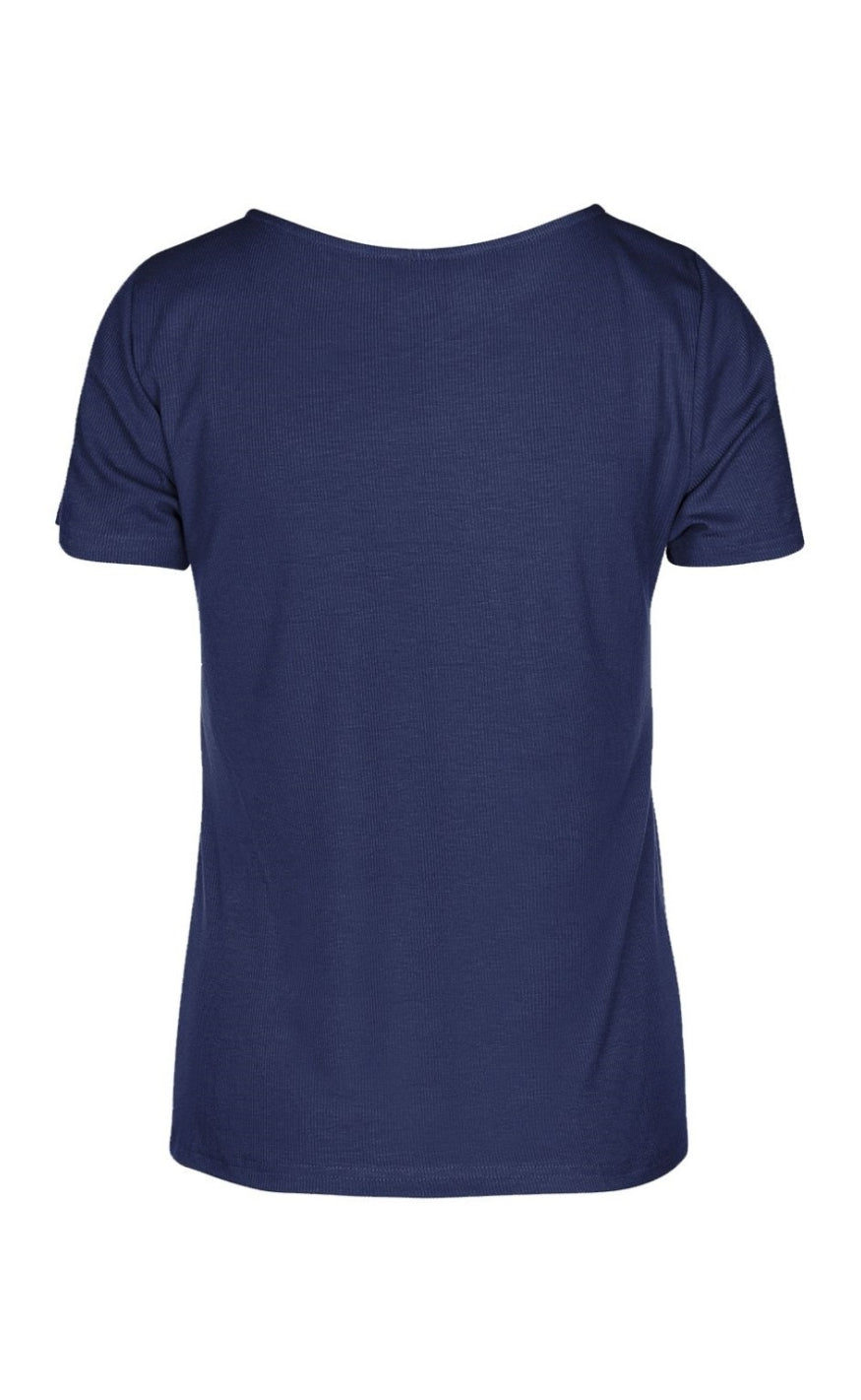 Luxzuz T-shirt - Klaudine - Mood Indigo