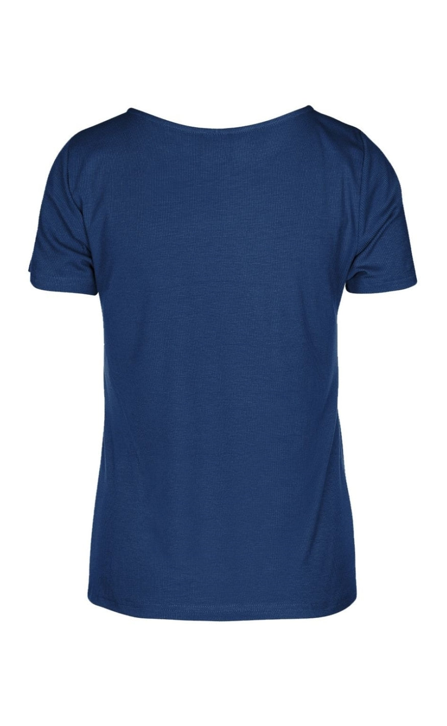 Luxzuz T-shirt - Klaudine - Navy Blue