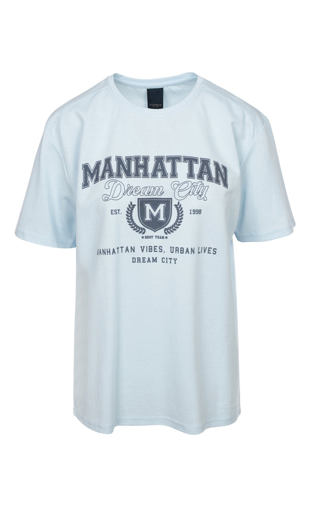 Luxzuz T-shirt - Mata - Baby Blue
