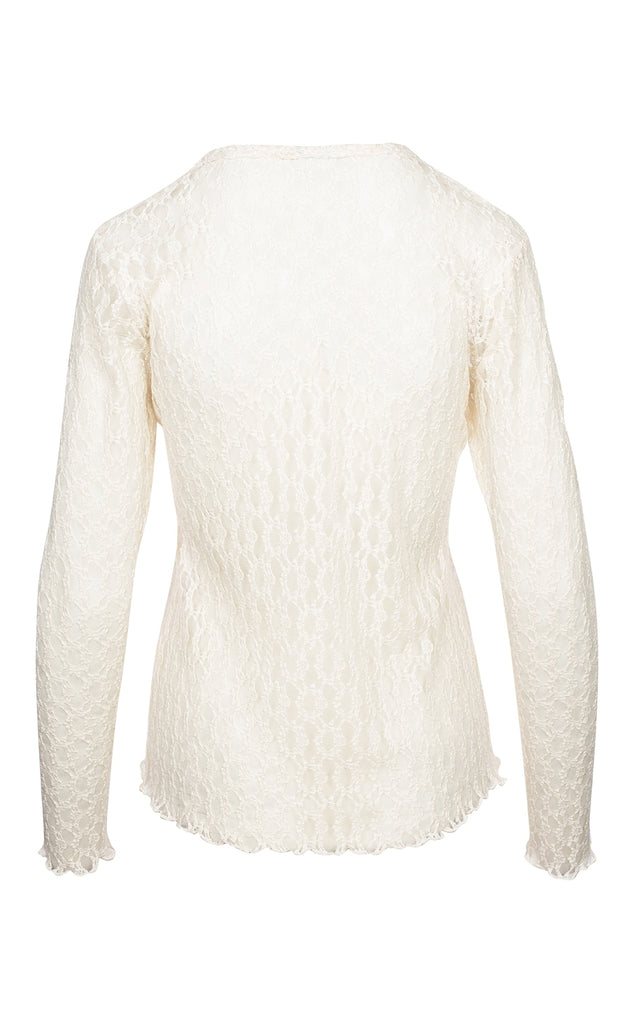 Luxzuz T-shirt - Sigba Lace - Coconut Milk