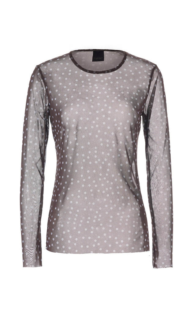 Luxzuz T-shirt - Sigborg Dot Mesh - Blue Fog