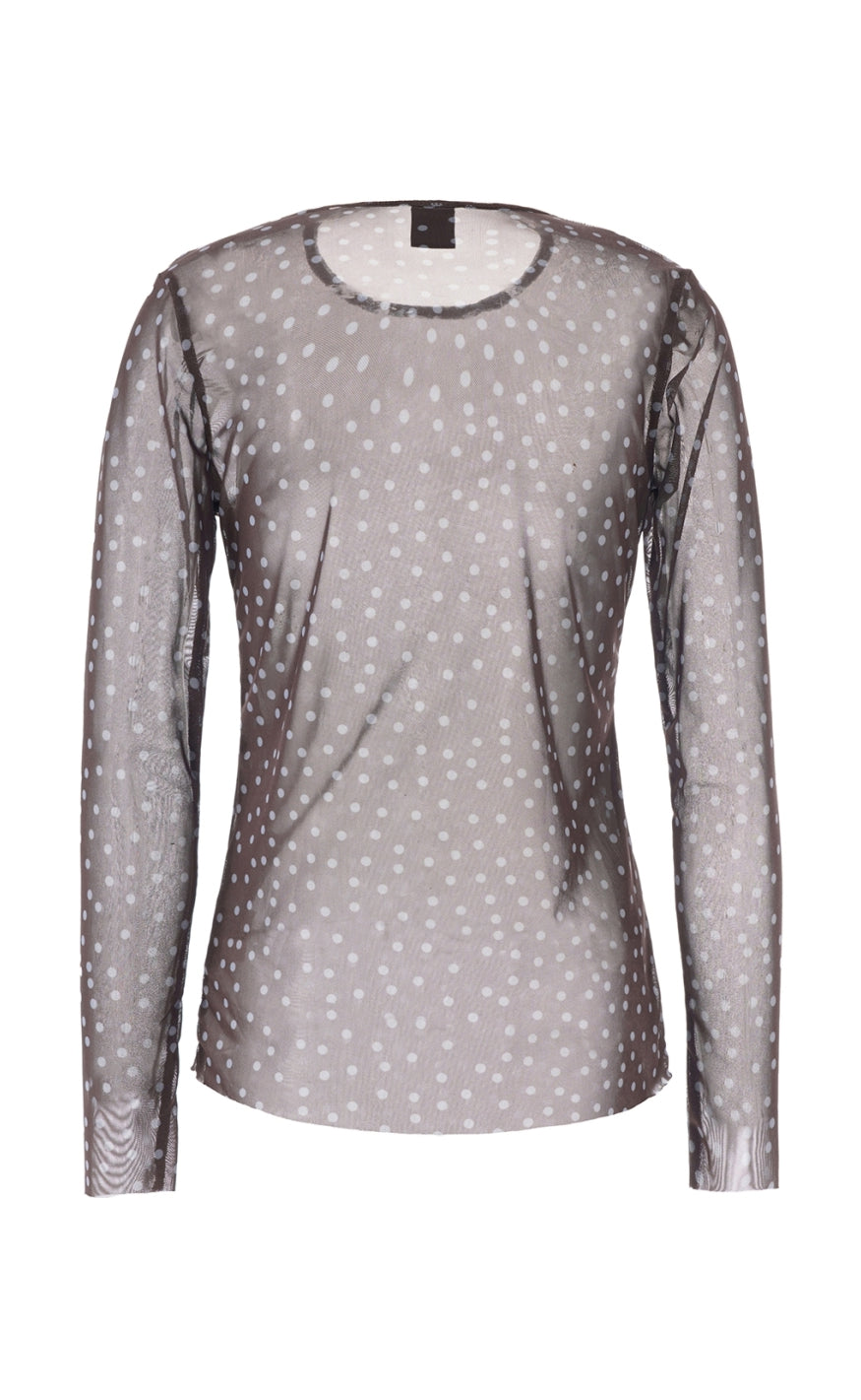 Luxzuz T-shirt - Sigborg Dot Mesh - Blue Fog