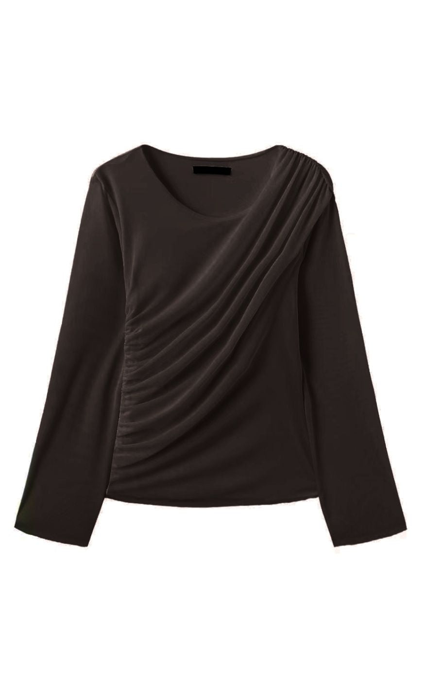 Luxzuz T-shirt - Thora - Choco Lux