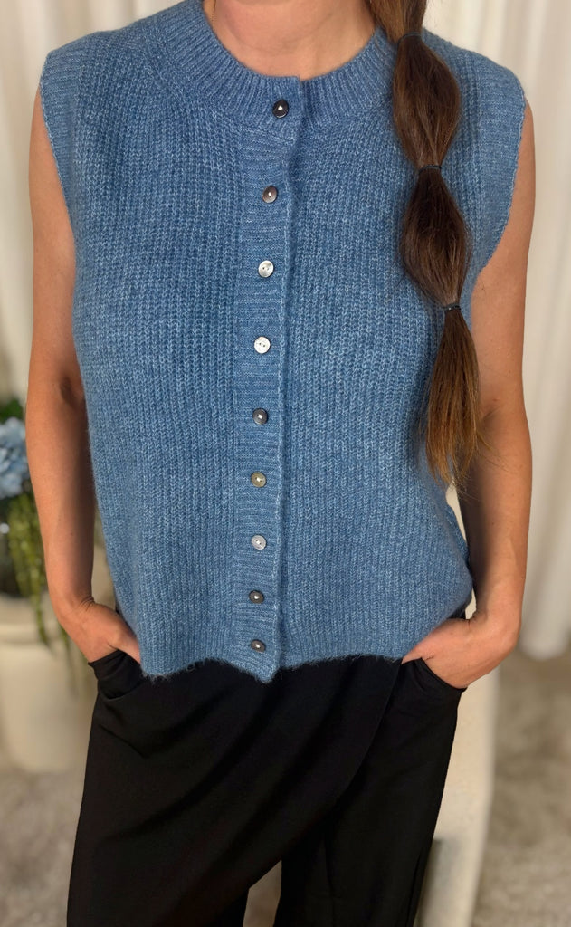 Luxzuz Vest - Bit - Stonewash