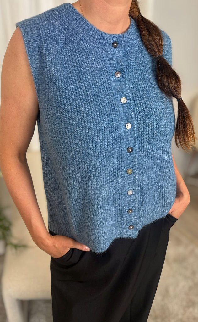 Luxzuz Vest - Bit - Stonewash