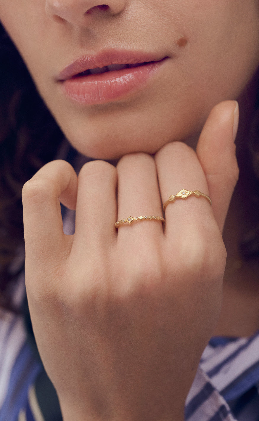Maaneste Ring - Annie - Gold Colour