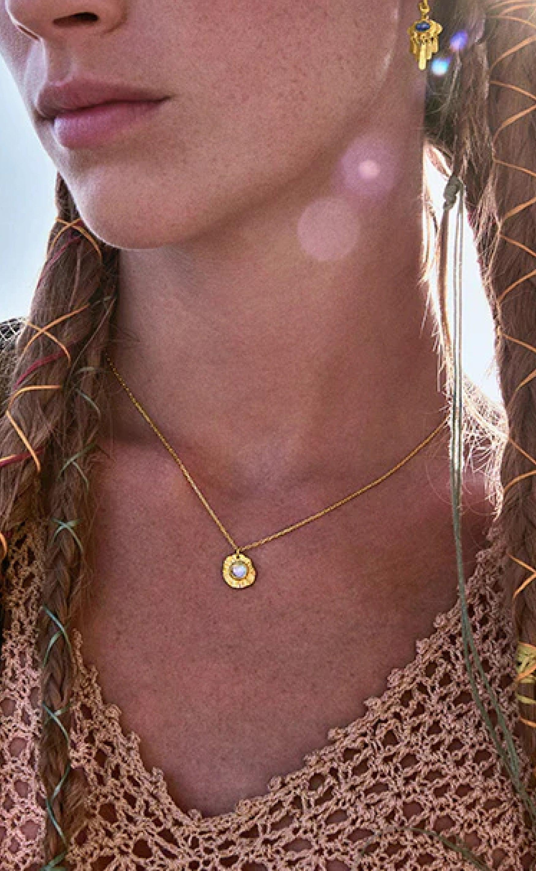 Maanesten Halskæde - Astra - Gold Colour