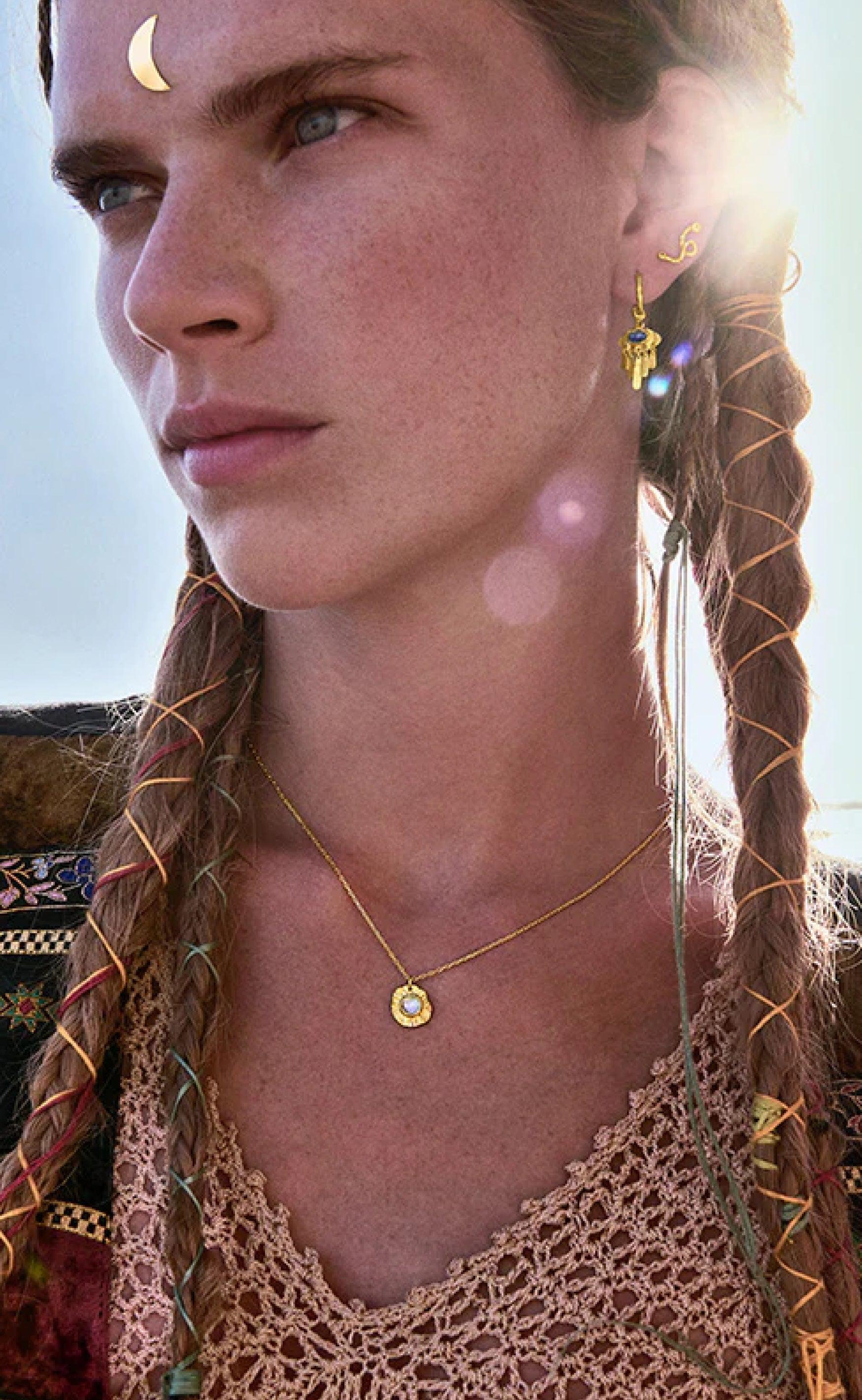 Maanesten Halskæde - Astra - Gold Colour