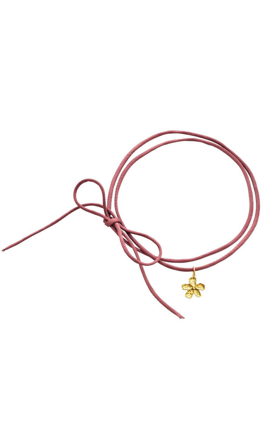 Maanesten Halskæde - Rosa - Gold Colour