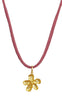Maanesten Halskæde -  Rosa - Gold Colour
