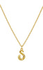 Maanesten Halskæde - S Alphabet - Gold Colour