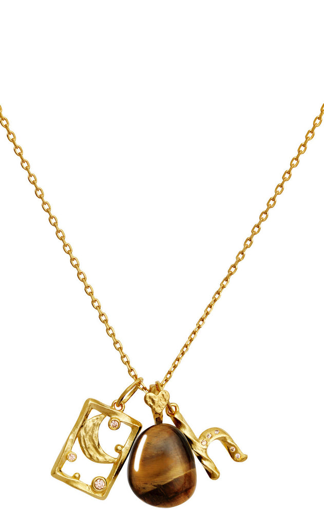 Maanesten Vedhæng - Earth - Tiger Eye