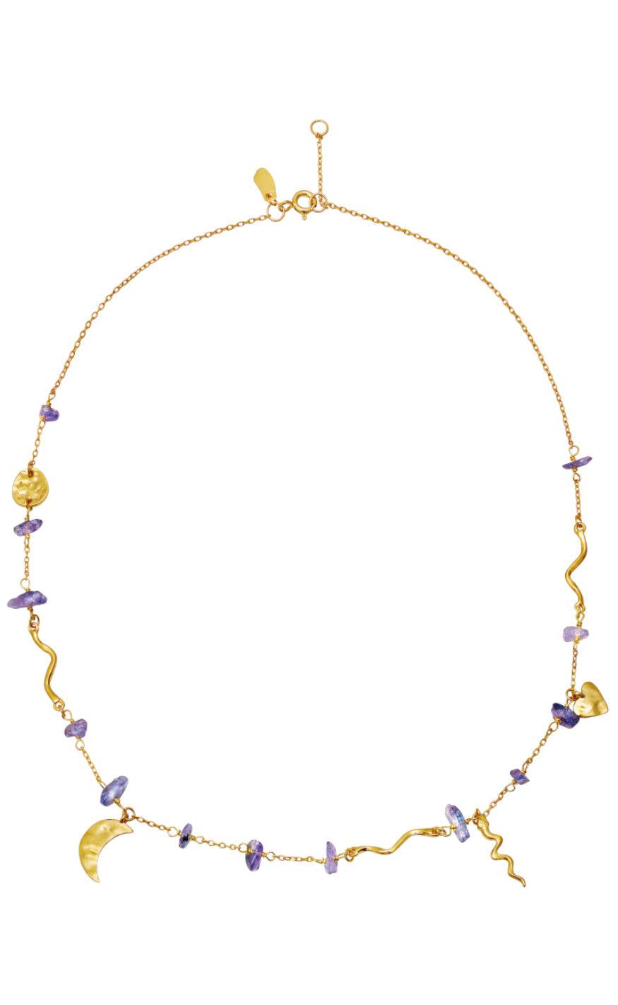 Maanesten Halskæde - Yolanda - Gold Colour