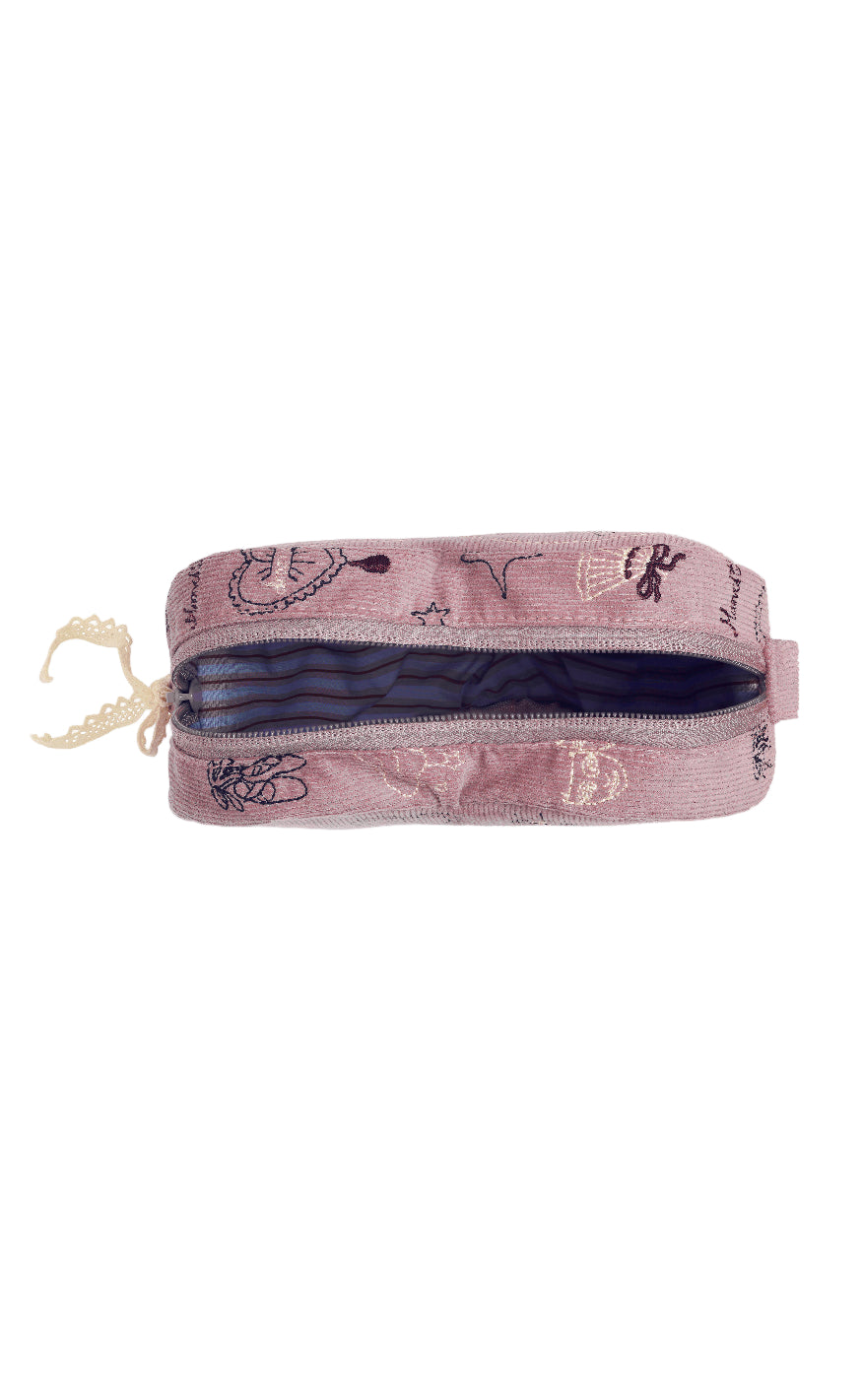 Maanesten Makeup Bag - Heart - Purple Theatre Magic
