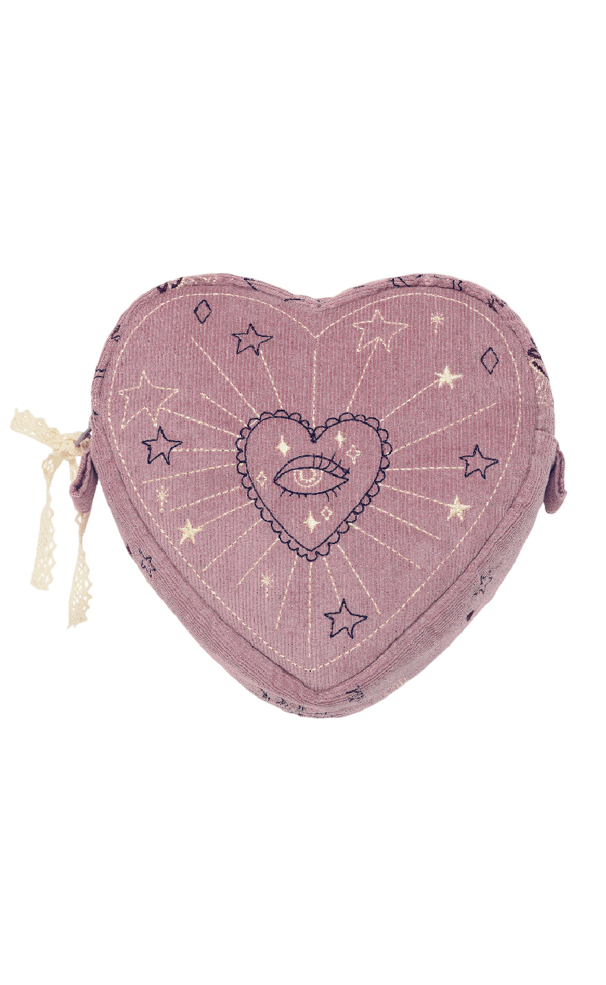 Maanesten Makeup Bag - Heart - Purple Theatre Magic