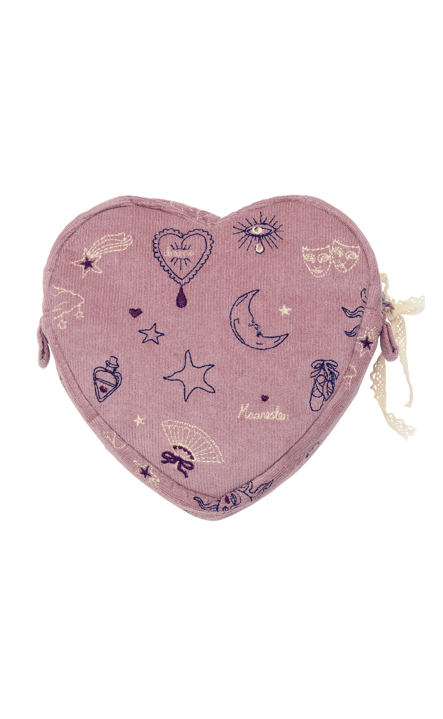 Maanesten Makeup Bag - Heart - Purple Theatre Magic