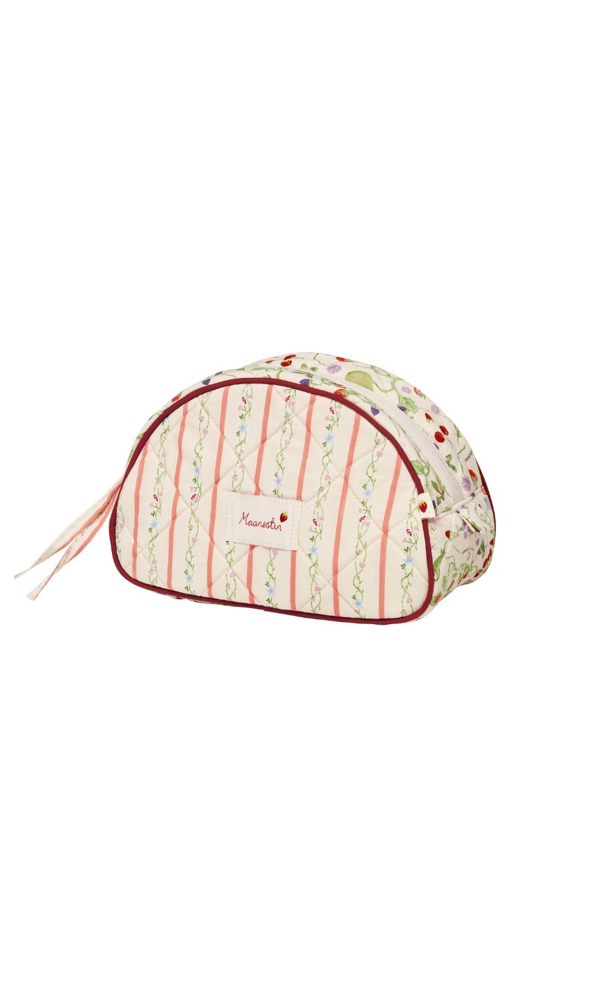 Maanesten Makeuptaske - Medium - Summer Stripes Peach