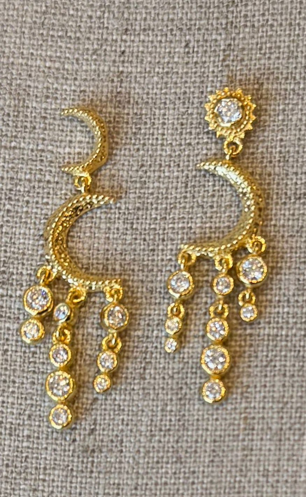 Maanesten Øreringe - Astrea Twinkle - Gold Colour