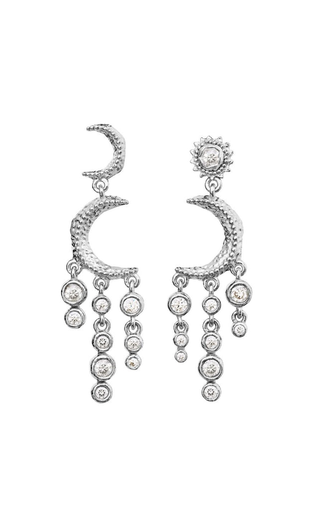 Maanesten Øreringe - Astrea Twinkle - Silver Colour