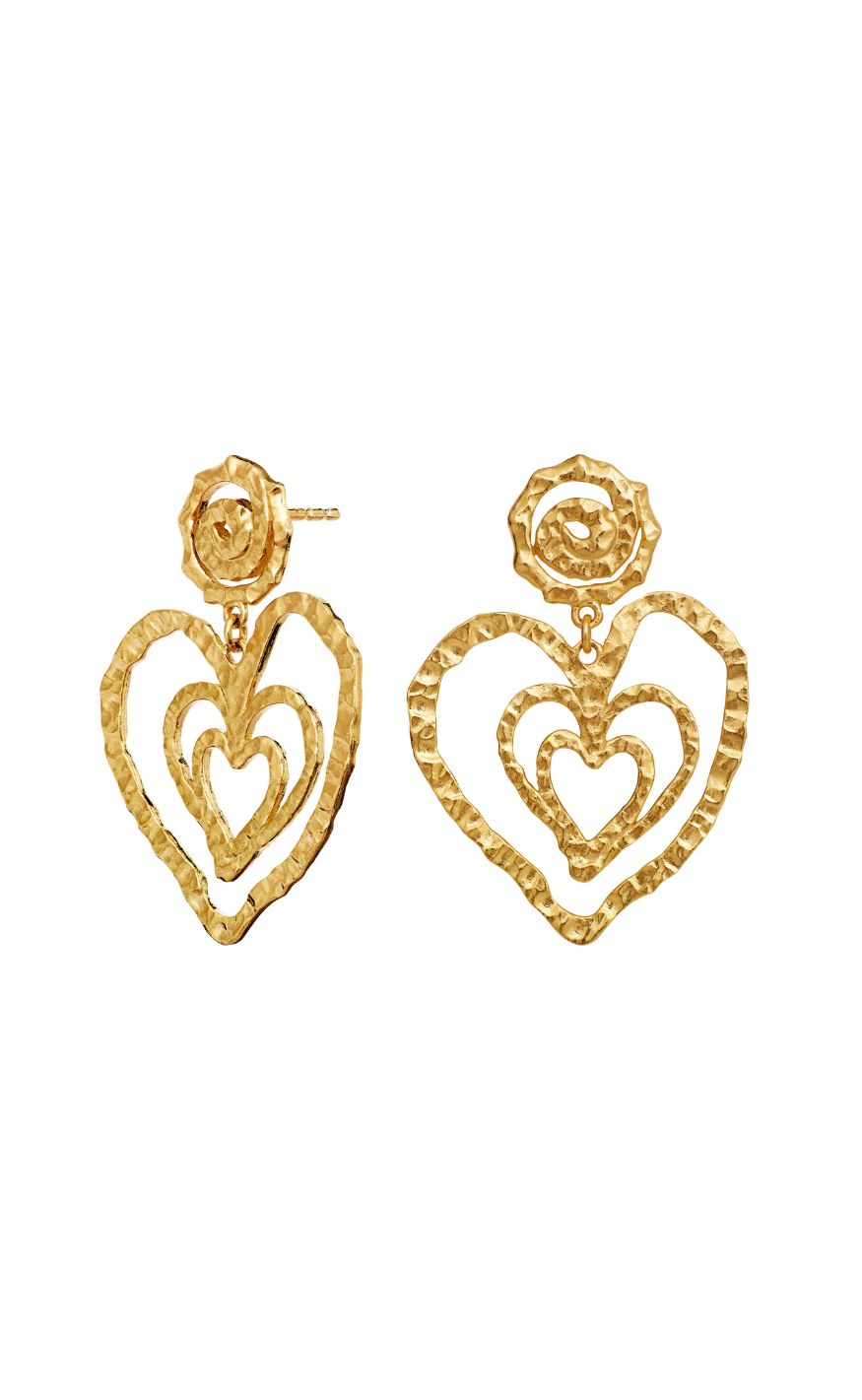 Maanesten Øreringe - Beate - Gold Colour