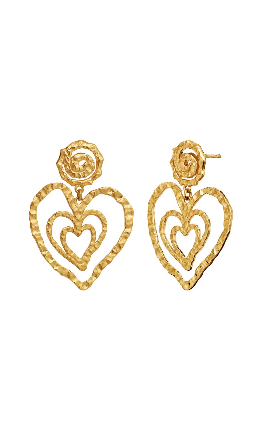 Maanesten Øreringe - Beate - Gold Colour
