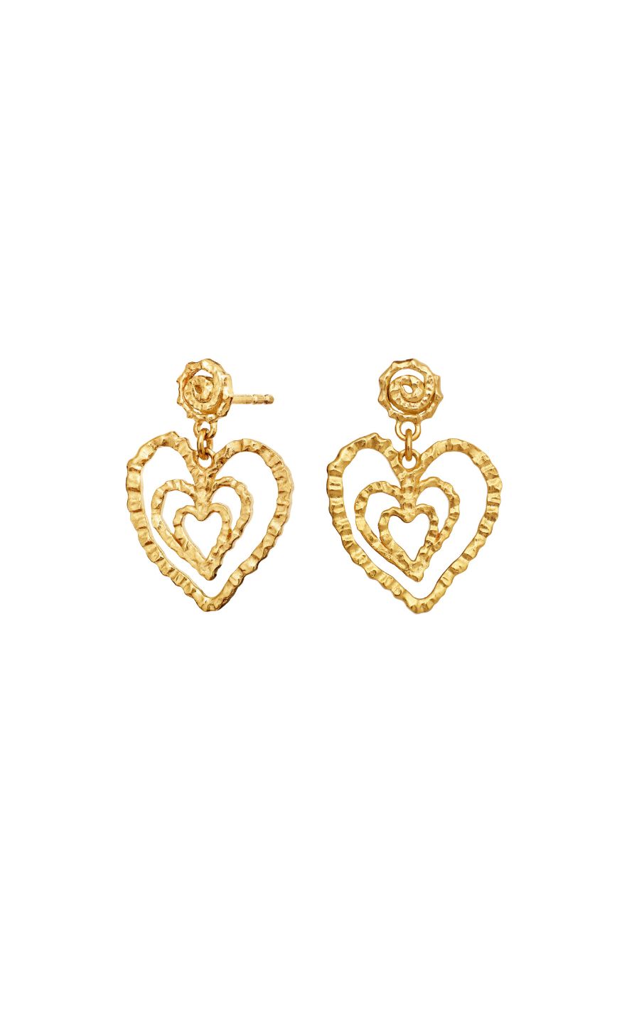 Maanesten Øreringe - Beate Petite - Gold Colour