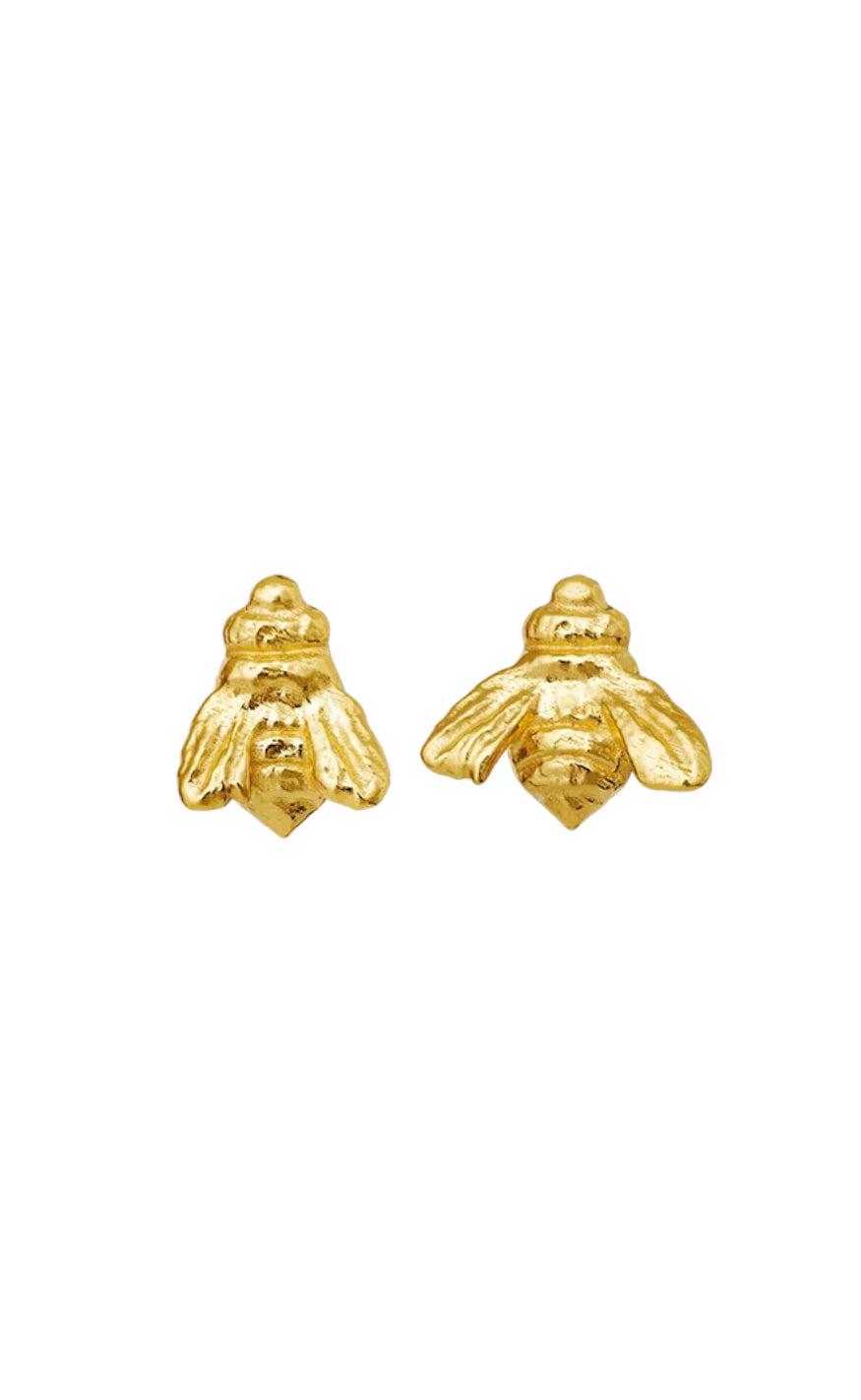 Maanesten Øreringe - Bee - Gold Colour