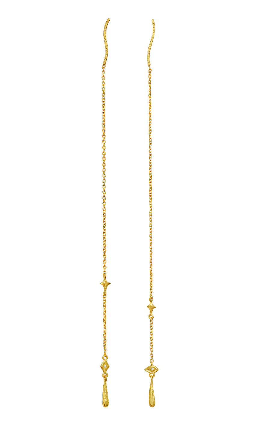 Maanesten Øreringe - Duet - Gold Colour
